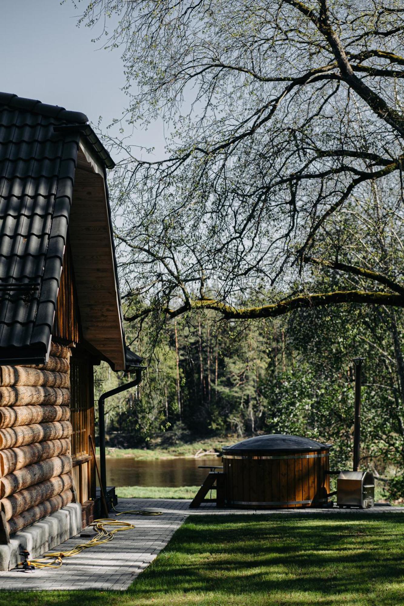 "Gaujmale" Sauna House In Nature Laukbeitini Exterior photo